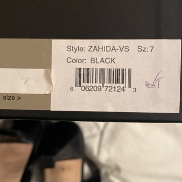 Black Velvet Heels - Picture 6 of 8